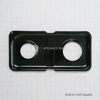 Range Double Drip Pan-Right - Blk Porc WB34K10009 CKD56149