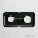 Range Double Drip Pan-Right - Blk Porc WB34K10009 CKD56149