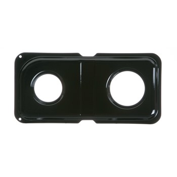 Range Double Drip Pan-Right - Blk Porc WB34K10009 CKD56149