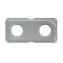 Double Gray Porcelain Pan Left Side-Gas WB34K10014 CKD56379