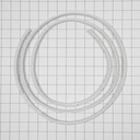 GE Refrigerator Door Gasket WD08X10016 CKD052597