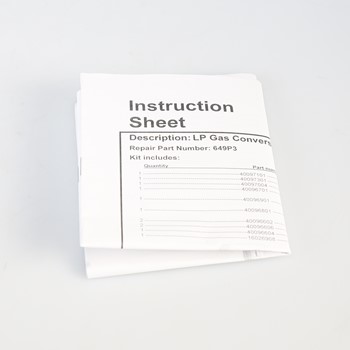 Kit Conversión Gas LP WHIRLPOOL LPK1 - Repuesto Original CKD053751