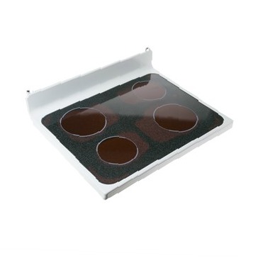 Glass Rangetop - White Trim with Black Glass WB62T10786 CKD0544841