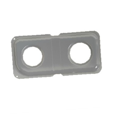 Double Burner Porcelain Drip Pan - Left Side WB34K10018 CKD0549923