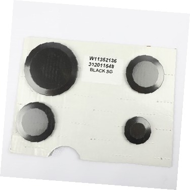 Burner Cap Kit of 4 - Black W11436988 CKD0556199