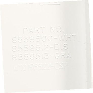 Control Panel End Cap - White - Left Side WP8559502 CKD0560369